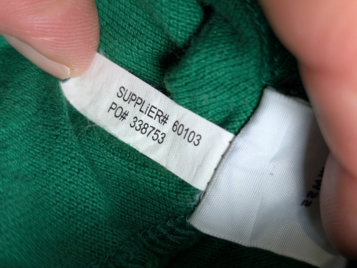 Polo manches courtes Polo Ralph Lauren XL vert foncé logo violet coton