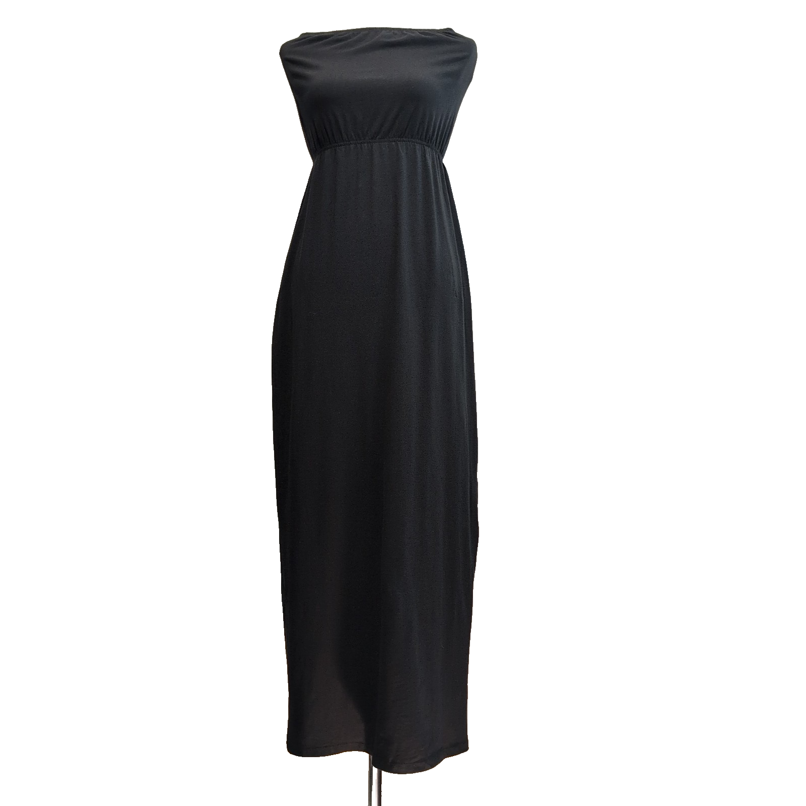 Robe SUBLEVEL M/L Longue Noire Sans Bretelles Fendue Neuve Étiquette