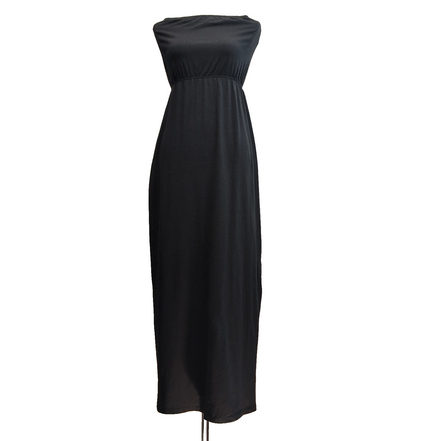 Robe SUBLEVEL M/L Longue Noire Sans Bretelles Fendue Neuve Étiquette