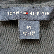 Pull Fin Tommy Hilfiger Femme Col V Bleu Marine Taille M Logo Brodé