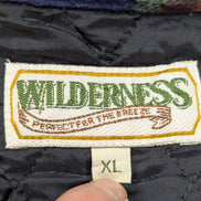 Wilderness Surchemise Flanelle Matelassée T.XL Veste Carreau Bordeaux Bleu |242S