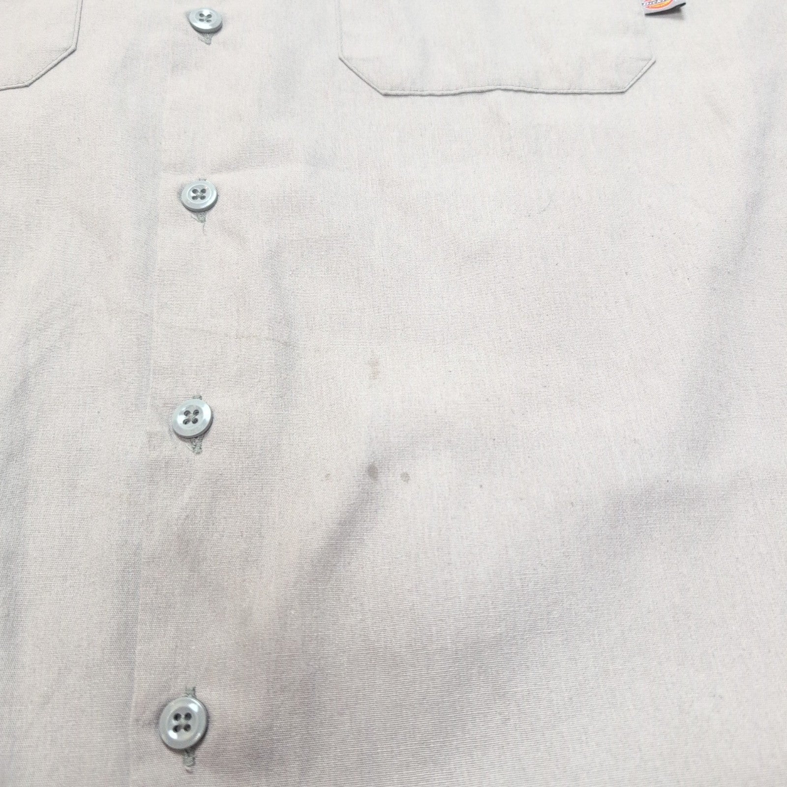 Chemise Dickies 2XL Gris Workwear Manches Courtes 2 Poches Logo
