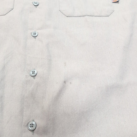 Chemise Dickies 2XL Gris Workwear Manches Courtes 2 Poches Logo