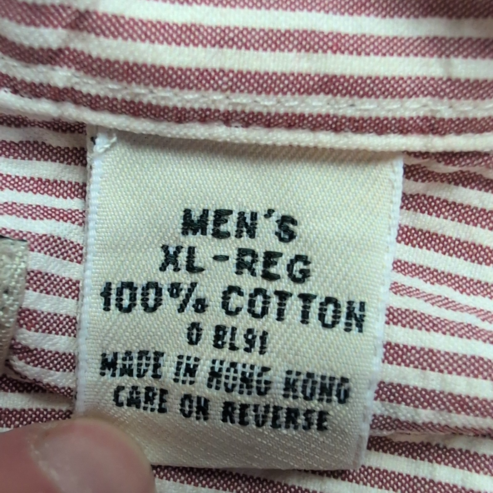 Chemise L.L. Bean à rayures rouges manches courtes taille XL #115e