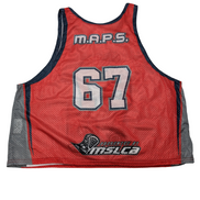 Maillot de basketball vintage réversible doublé MAPS 67 taille L / XL