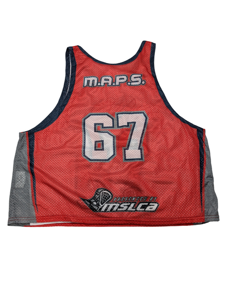 Maillot de basketball vintage réversible doublé MAPS 67 taille L / XL