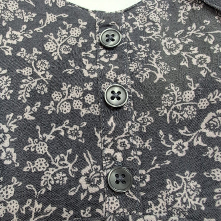 Robe d'été Abercrombie & Fitch Fleurie Gris Blanc Bretelles S