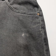 Jean Lee 1889 Vintage Regular Fit Homme Noir Denim Patiné W32 Classic Straight