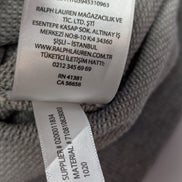 Gilet Polo Ralph Lauren sans manches gris zippé coton Pima taille M