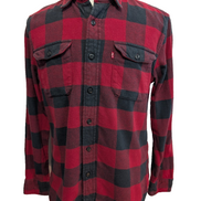 Chemise LEVI'S Standard Flanelle Épaisse Grands Carreaux Rouge & Noir Taille M