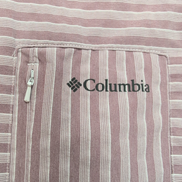 Chemise Columbia Omni Shade M bordeaux rayures manches courtes UV