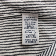 Chemise Ralph Lauren XL Noire Rayures Gaufrées Manches Courtes Button Down Shirt