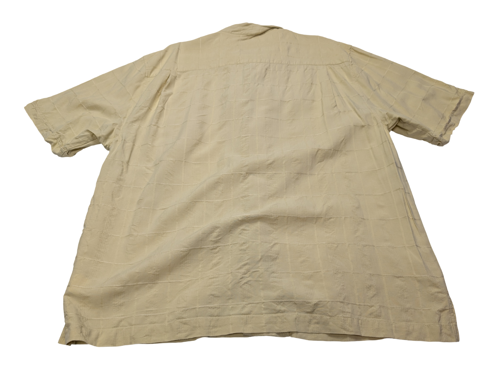 Chemise hawaïenne soie jaune Jamaica Jaxx manches courtes taille XL