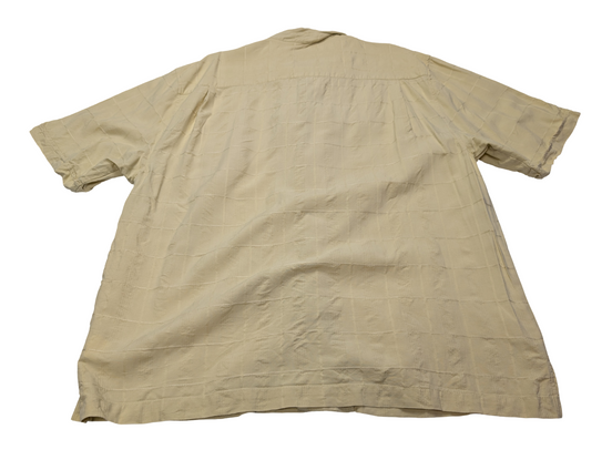 Chemise hawaïenne soie jaune Jamaica Jaxx manches courtes taille XL