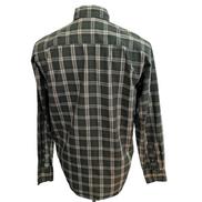 Chemise Wrangler Vert Foncé Carreaux 60% Coton Manches Longues Taille S