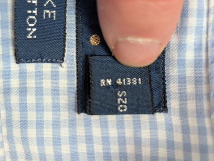 Ralph Lauren Chemise Homme XL Bleu Ciel Gingham Manches Longues Classic Blake
