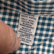 Chemise Polo Ralph Lauren Shirt L Classic Fit Vichy Vert Manches Courtes Button 