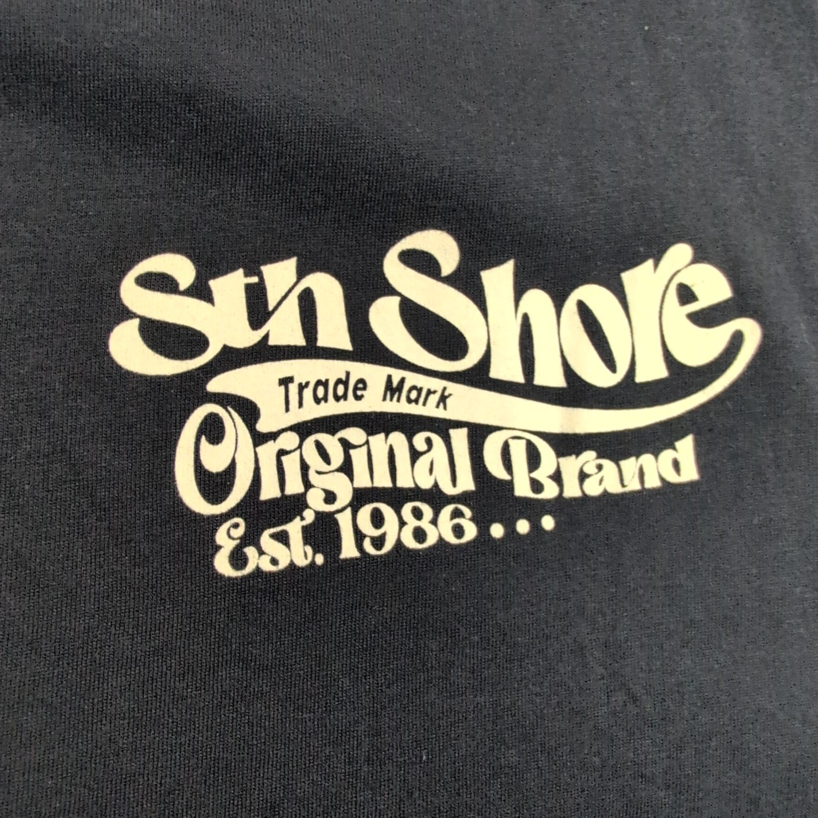 T-shirt STH Shore XL Bleu Marine Surf Logo Dos Neuf avec Étiquette