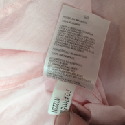 Chemise Nautica L Rose Pâle Made in Mauritius 100% Coton Logo Brodé