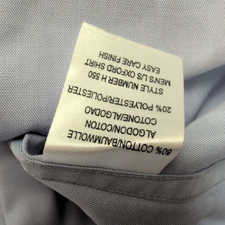 Chemise Henbury 5XL Neuve Bleu Uni Grande Taille Coton Poche Manches longues