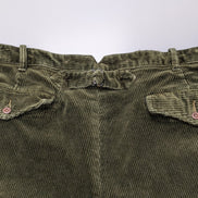 Pantalon Velours côtelé Polo Ralph Lauren W42 L30 Vert Bouteille Vintage