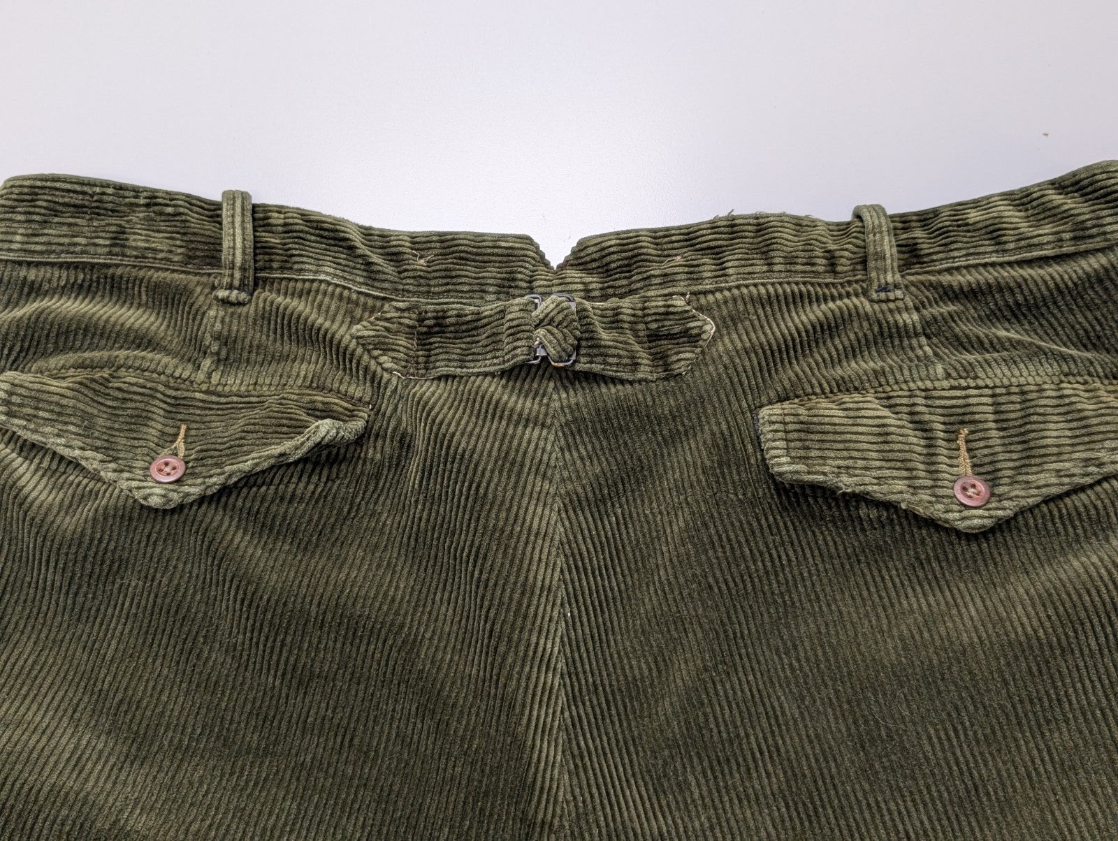 Pantalon Velours côtelé Polo Ralph Lauren W42 L30 Vert Bouteille Vintage