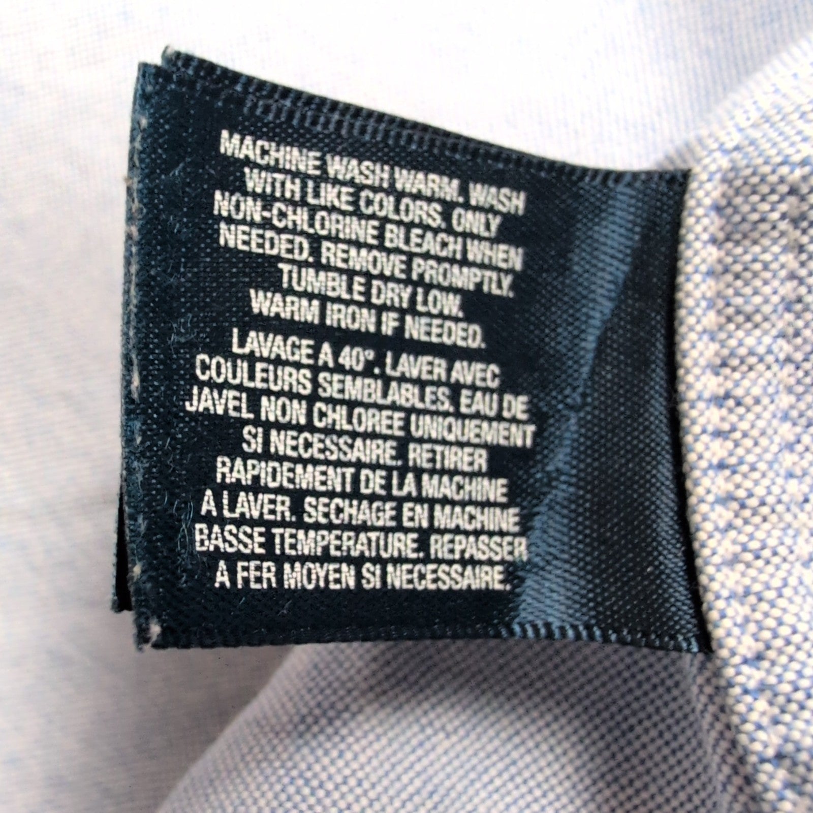 Chemise Ralph Lauren XL 18-20 Ans Bleu Big Pony Manches Courtes