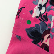 Robe d'été femme taille L rose vif à fleurs bretelles réglables viscose