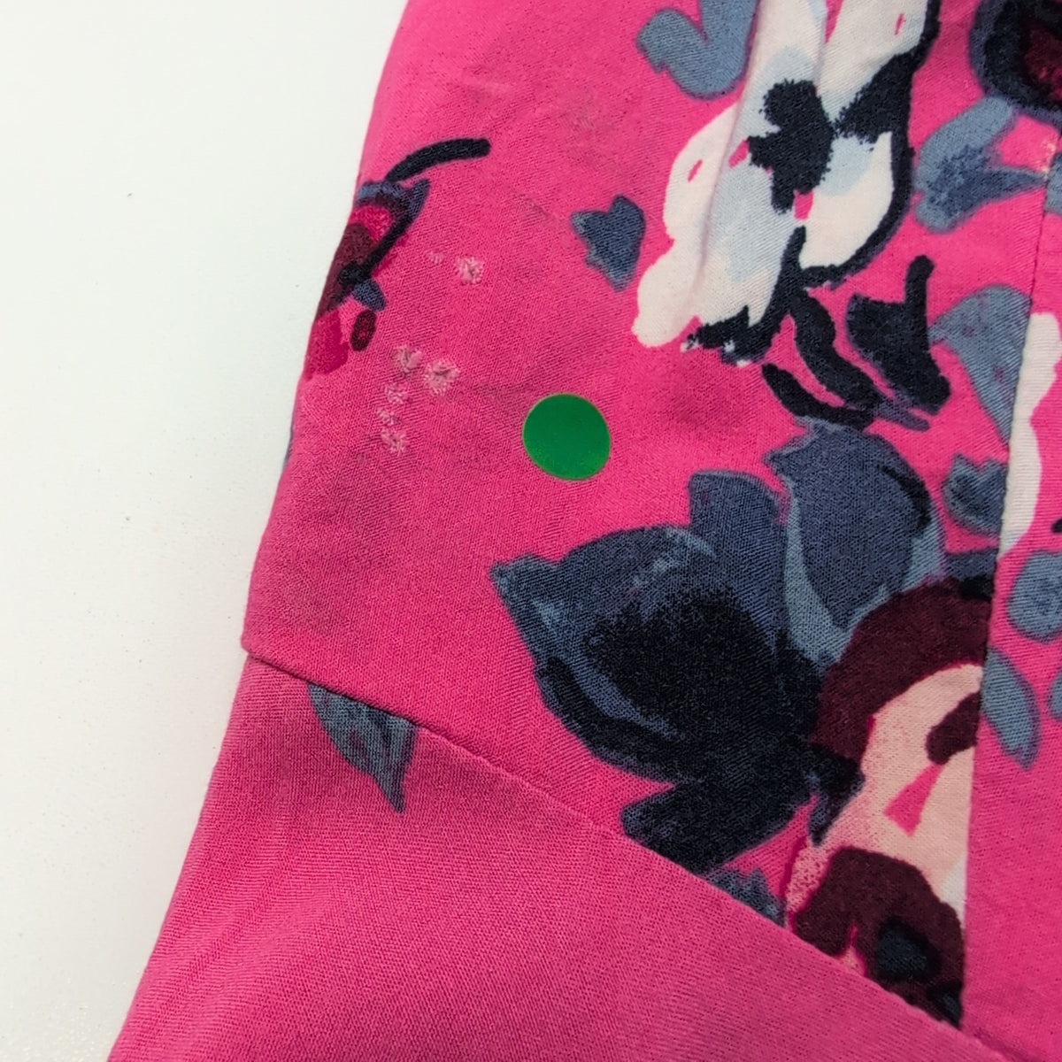 Robe d'été femme taille L rose vif à fleurs bretelles réglables viscose
