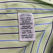 Chemise Polo Ralph Lauren Regent M L Verte Bleue Rayures Classic Fit Shirt