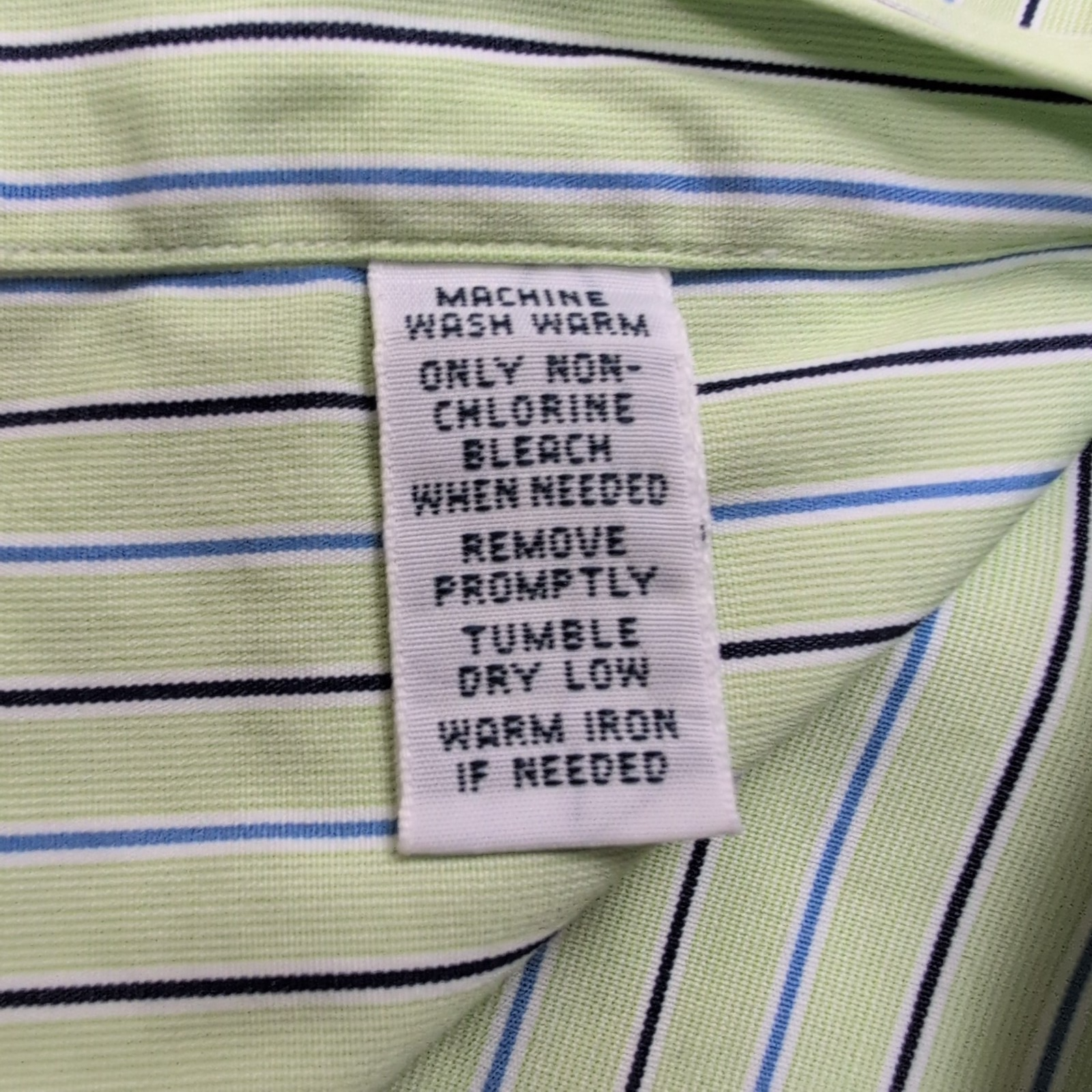 Chemise Polo Ralph Lauren Regent M L Verte Bleue Rayures Classic Fit Shirt