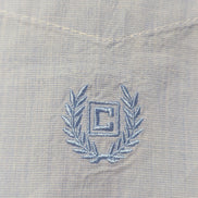 Chemise Chaps manches longues bleu uni taille M #238msch