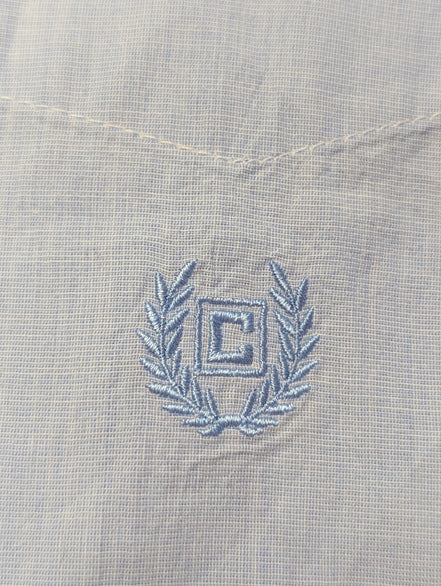 Chemise Chaps manches longues bleu uni taille M #238msch