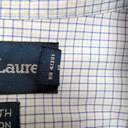 Chemise Ralph Lauren Yarmouth XL Bleu Carreaux Made in Hong Kong Logo Marine