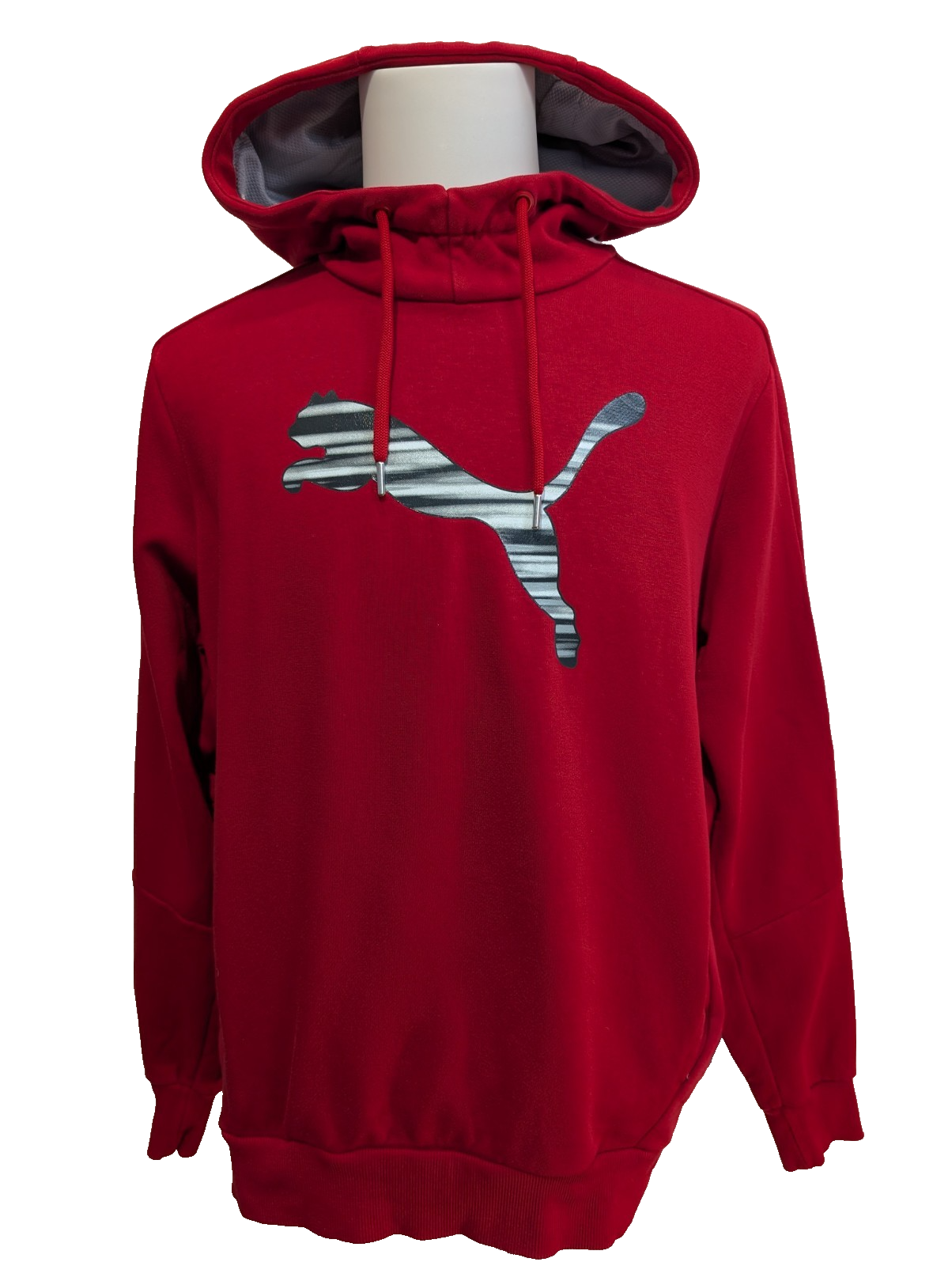 Sweat à Capuche PUMA Homme M Rouge Hoodie Sport 2 Poches Excellent État