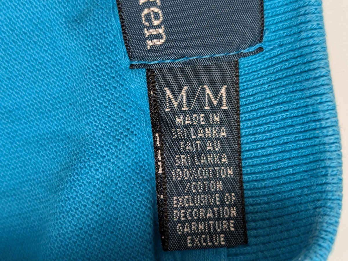 Polo manches courtes Polo Ralph Lauren M bleu turquoise logo marine Custom Fit