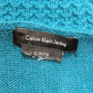 Robe Pull Longue Calvin Klein Col Roulé Vert Pétrole - Taille S