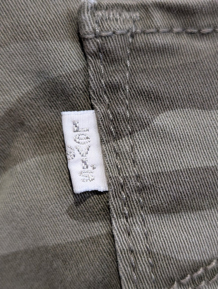 Pantalon Levi's 711 Skinny Stretch Femme Camouflage Armée T40 W29 Militaire