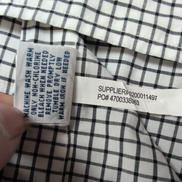 Chemise Ralph Lauren Taille L Carreaux Noir Blanc 100% Coton Logo Noir