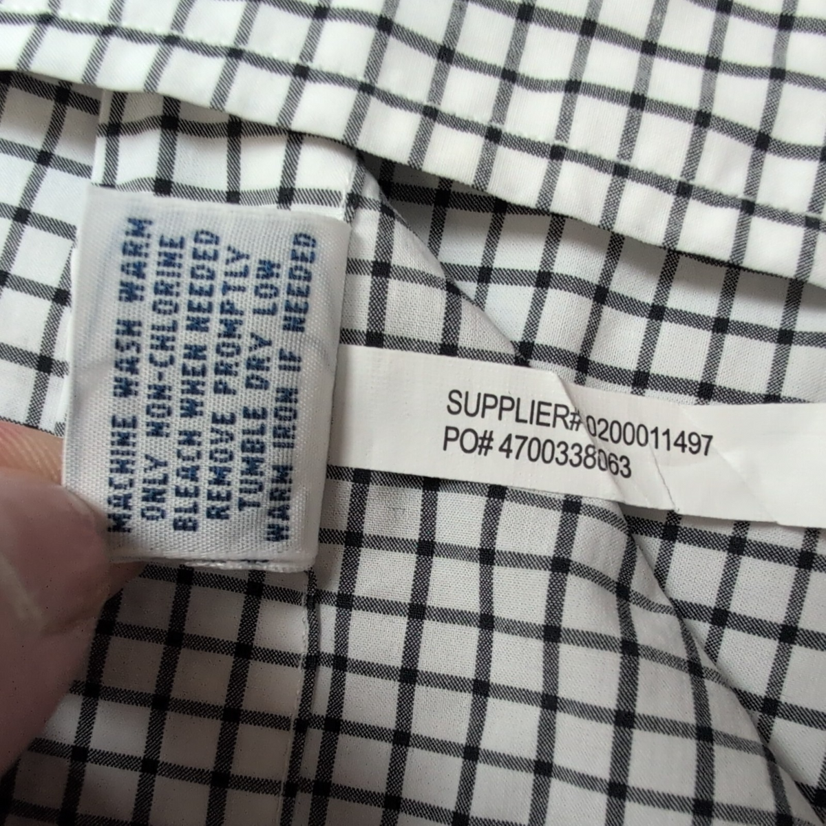 Chemise Ralph Lauren Taille L Carreaux Noir Blanc 100% Coton Logo Noir