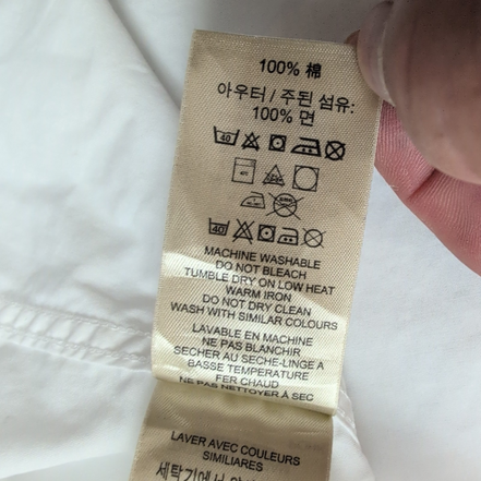 Chemise Burberry Brit M Blanche Manches Courtes Logo Brodé Vintage Coton