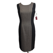 Robe Metaphora T38 Noire Motifs Sans Manches Zip Côté
