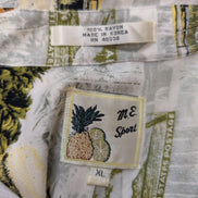 Chemise hawaïenne M.E. Sport ananas manches courtes taille XL