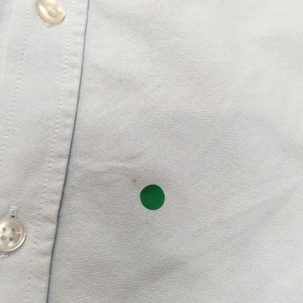 Chemise Lacoste Vintage XL Bleu Clair Regular Fit Poche manches courtes
