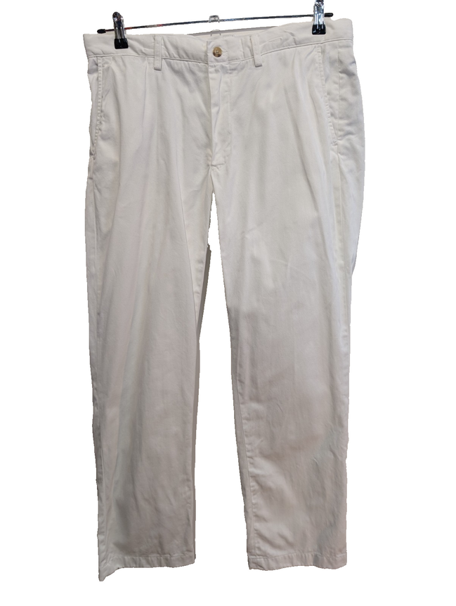 Pantalon Chino POLO RALPH LAUREN Blanc Pur ❄️ Taille W35 L32 ❄️ Classic Fit Chic