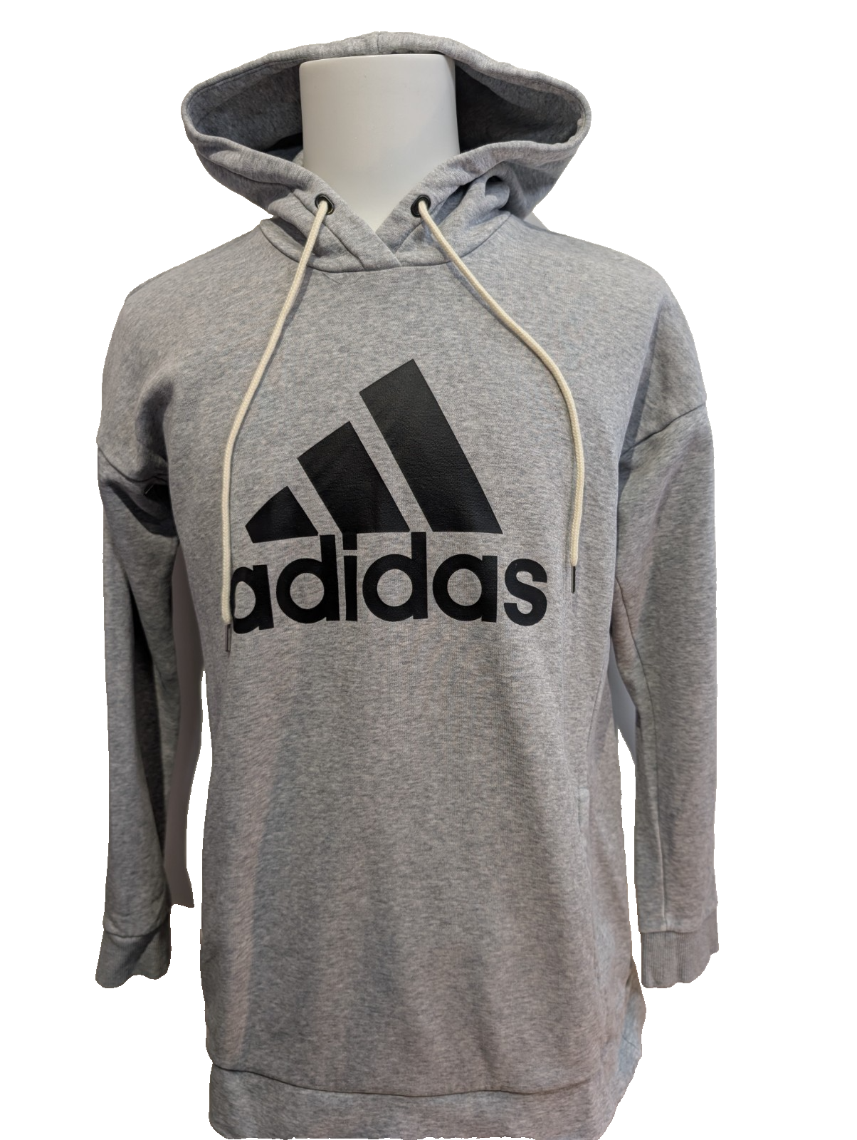 ➜ Sweat à Capuche Adidas Vintage - Logo Poitrine - Gris - Taille S