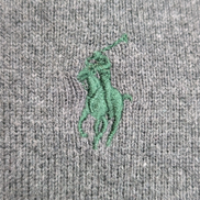 Pull Sweat Polo Ralph Lauren Col Rond Gris Foncé S Logo Vert | 541WSR