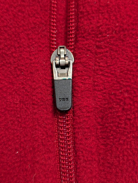 Pull Polaire Femme The North Face TKA 100 Rouge Col Zippé - Taille L