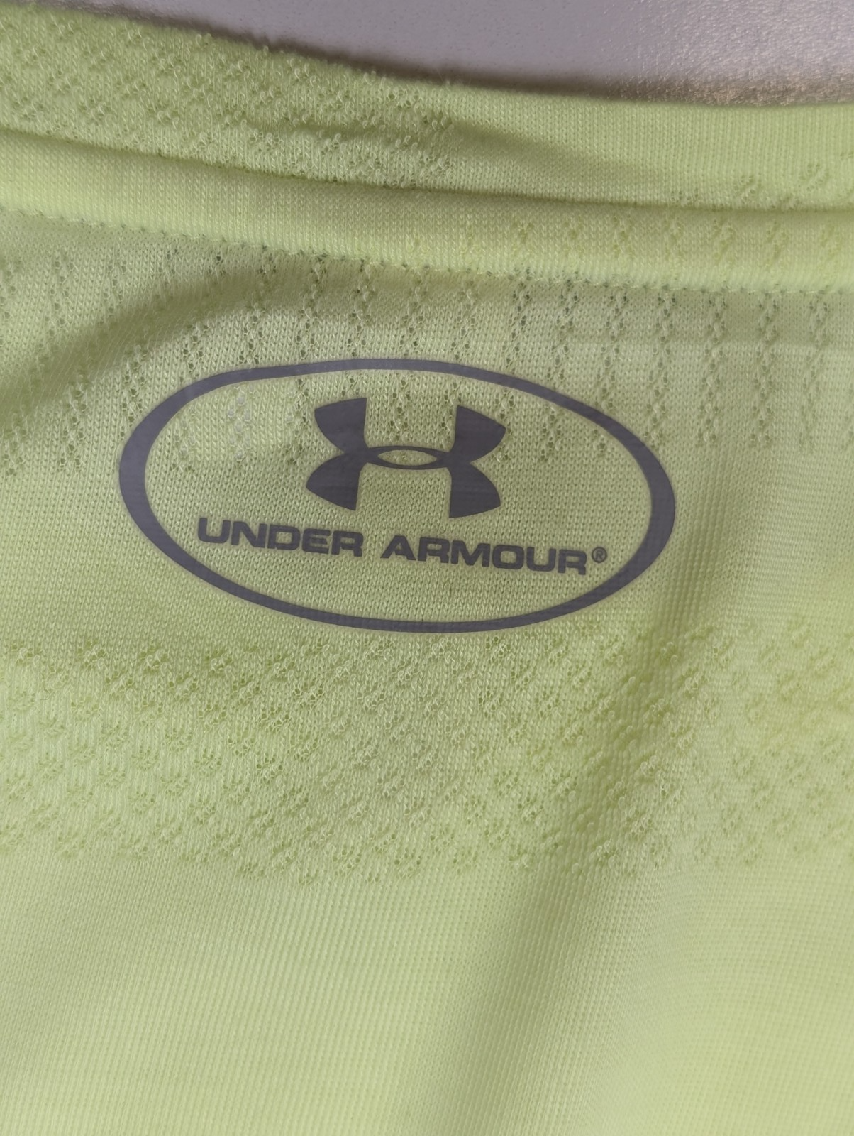 T-shirt de Sport Under Armour HeatGear Jaune Fluo Femme Taille M