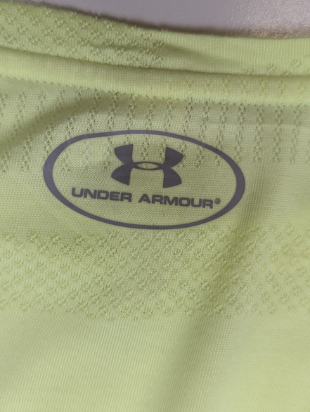 T-shirt de Sport Under Armour HeatGear Jaune Fluo Femme Taille M